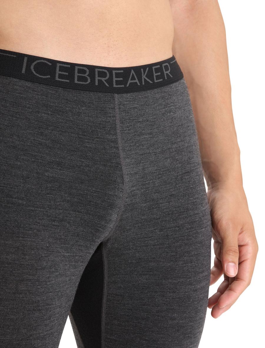 Legginsy Icebreaker BodyfitZone™ Merino 260 Zone Thermal Męskie Czarne | PL 1809SGLO